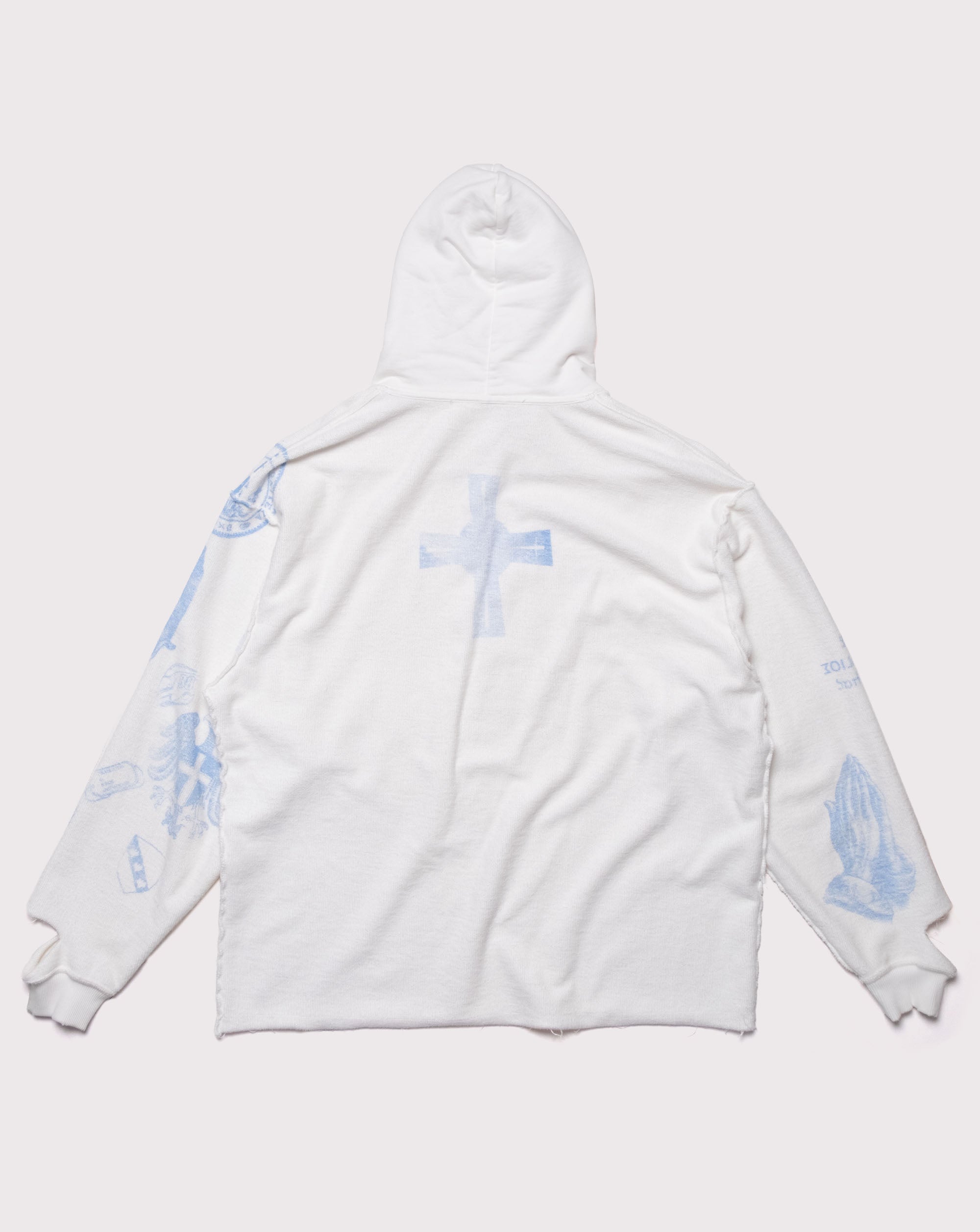 GF's Tattoo Reversible Hoodie White