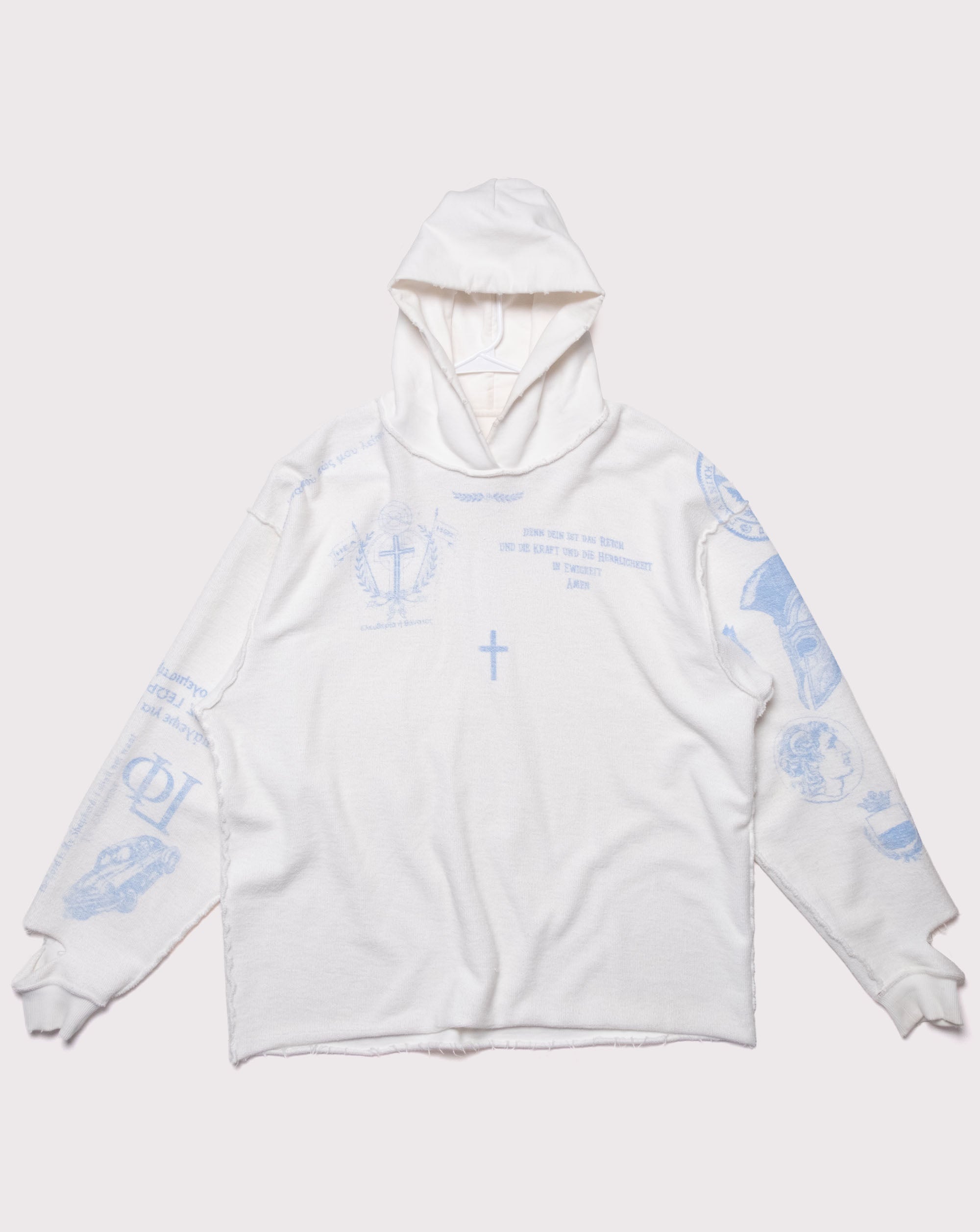 GF's Tattoo Reversible Hoodie White