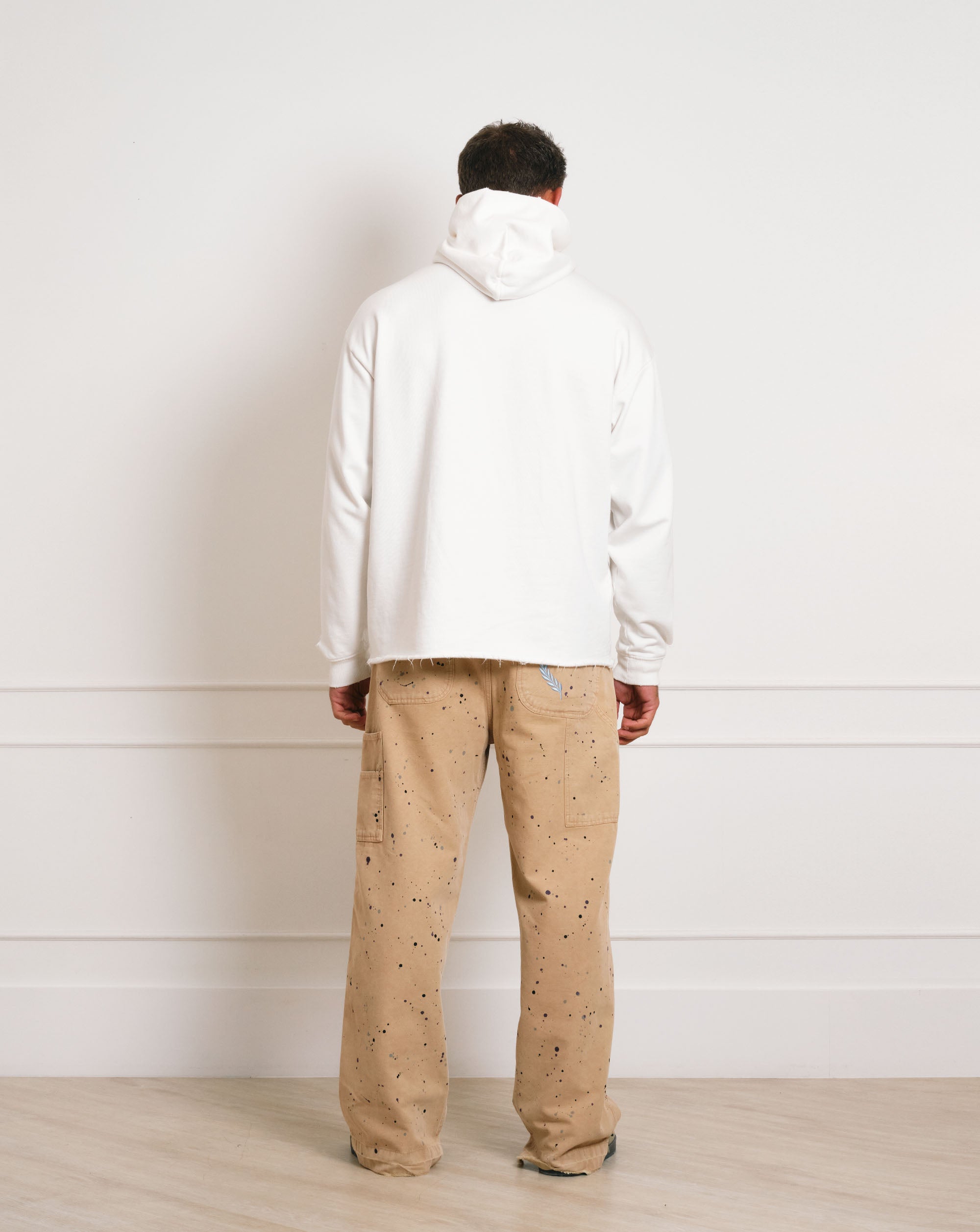 GF's Tattoo Reversible Hoodie White