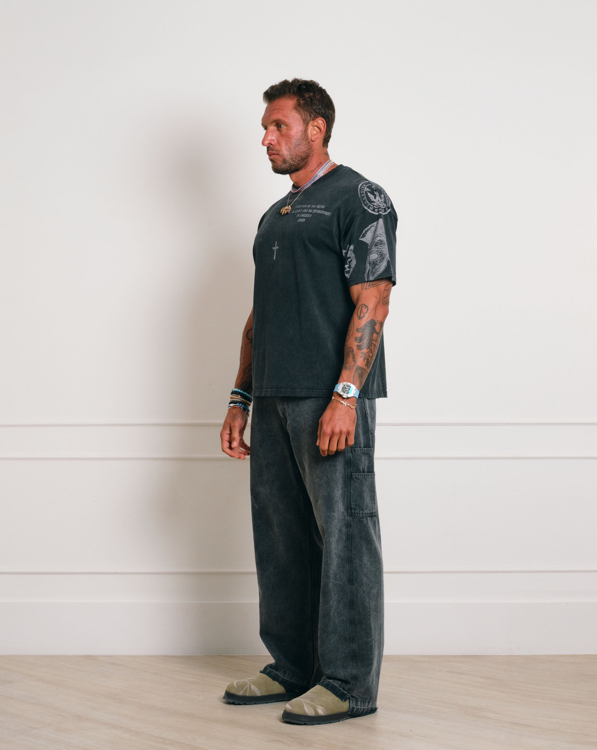 GF's Tattoo T-shirt Gray