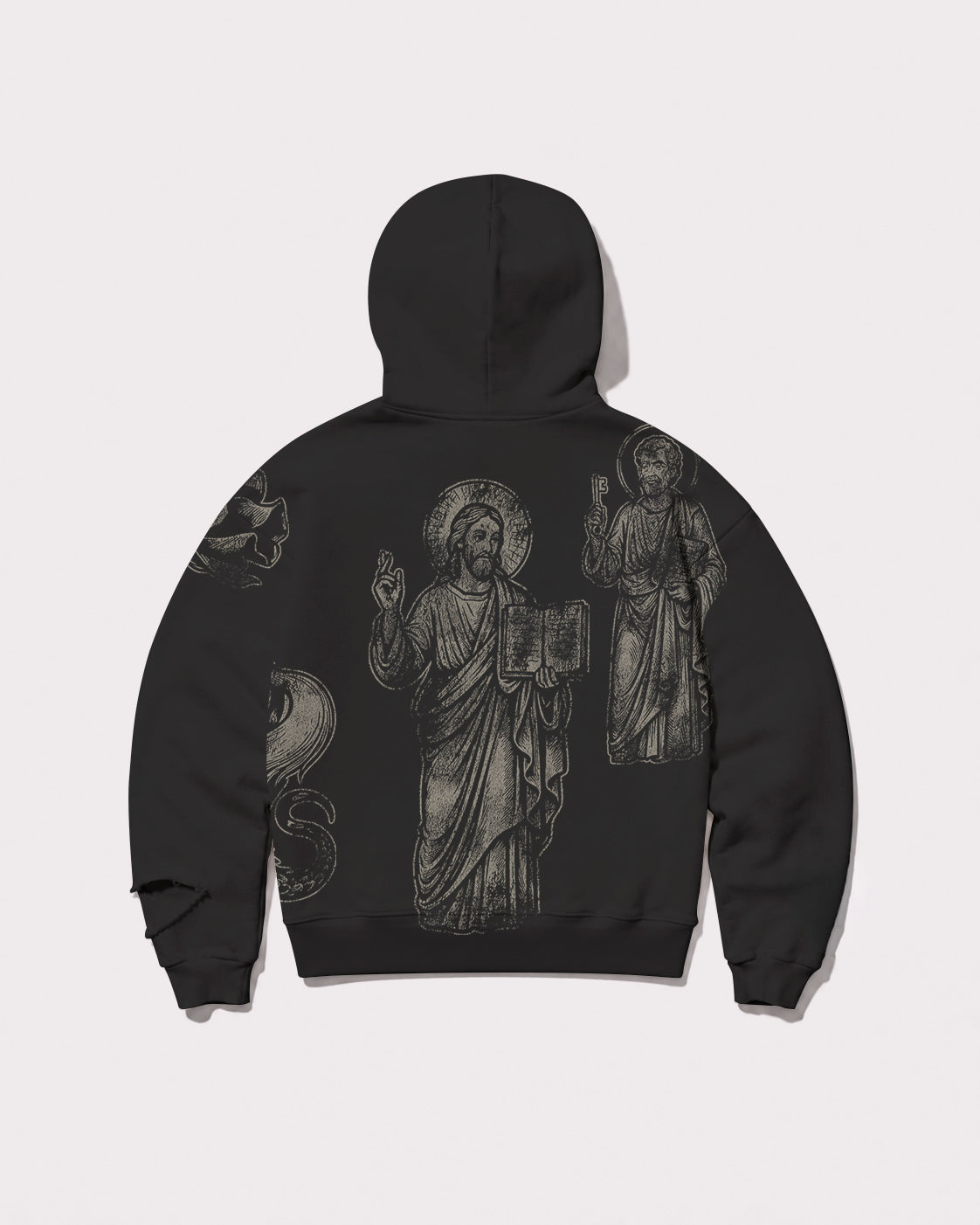 My Saints Hoodie Gray and Beige