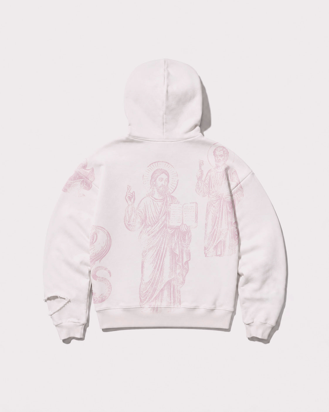 My Saints Hoodie White and Pink