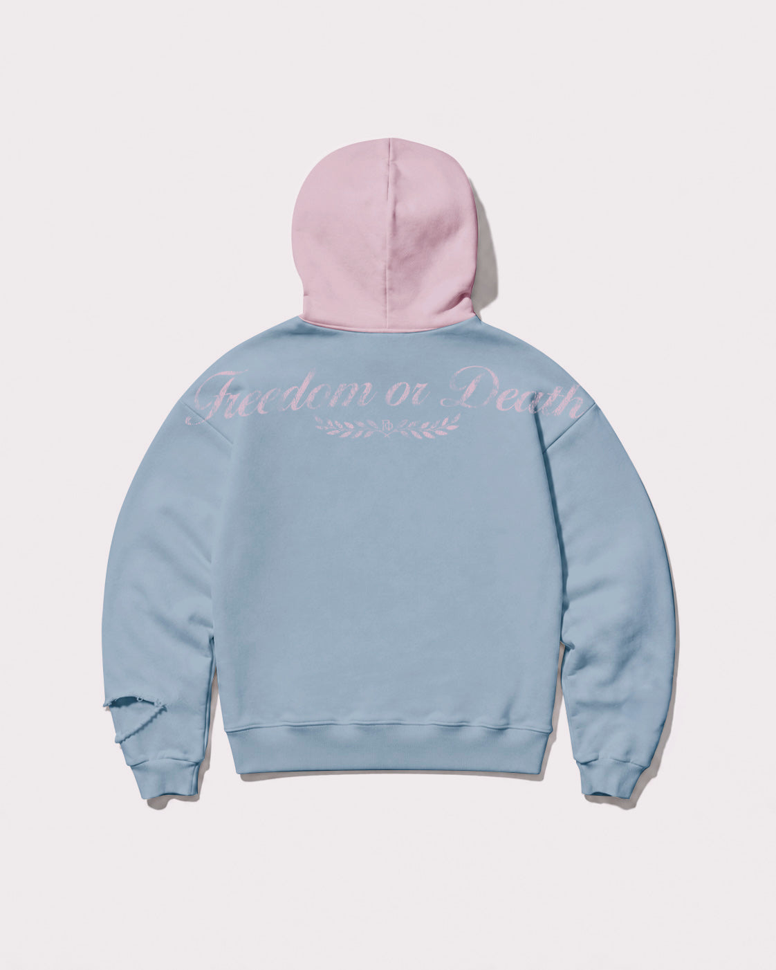 The Gride F or D Hoodie Blue and Pink
