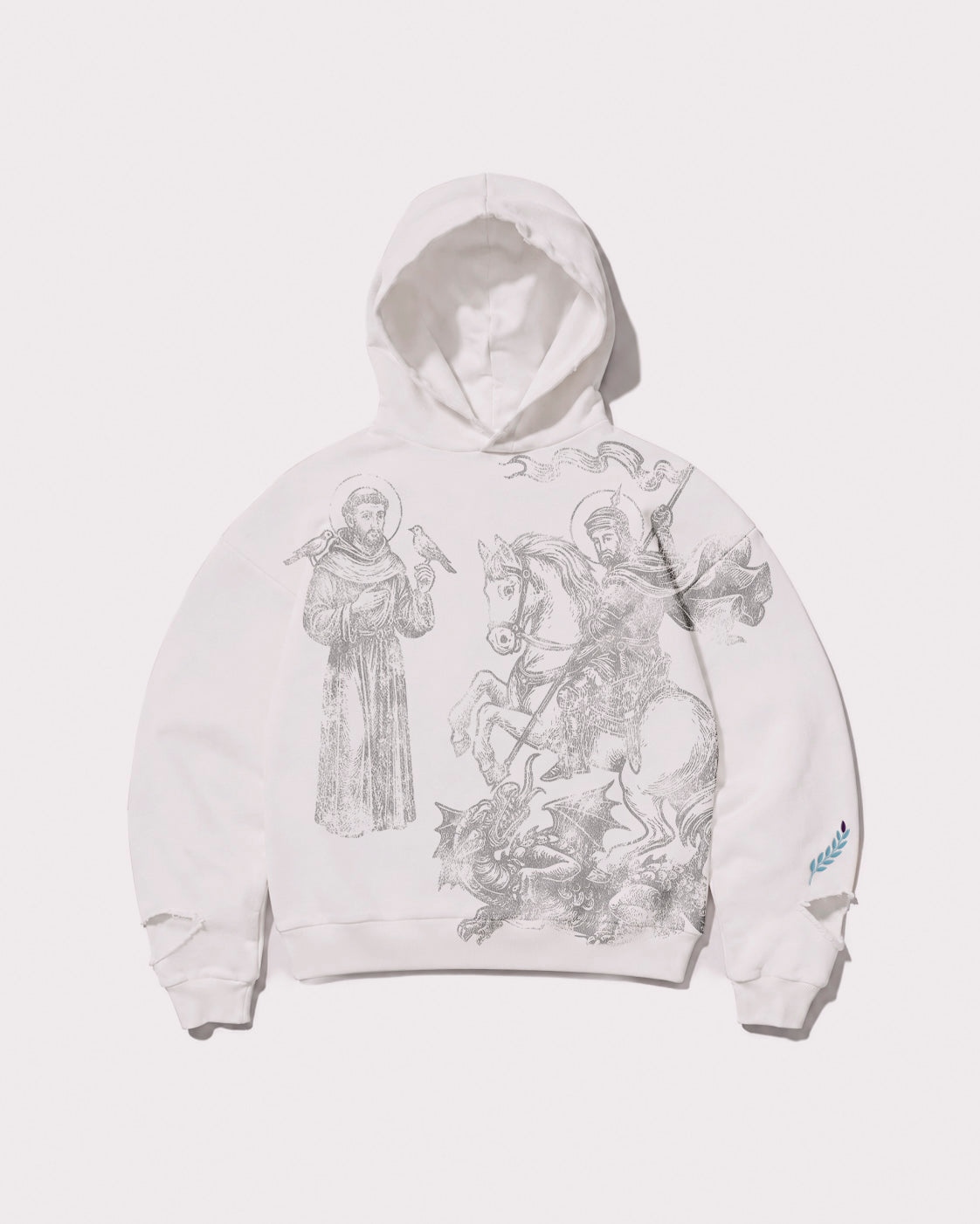 My Saints Hoodie White and Gray
