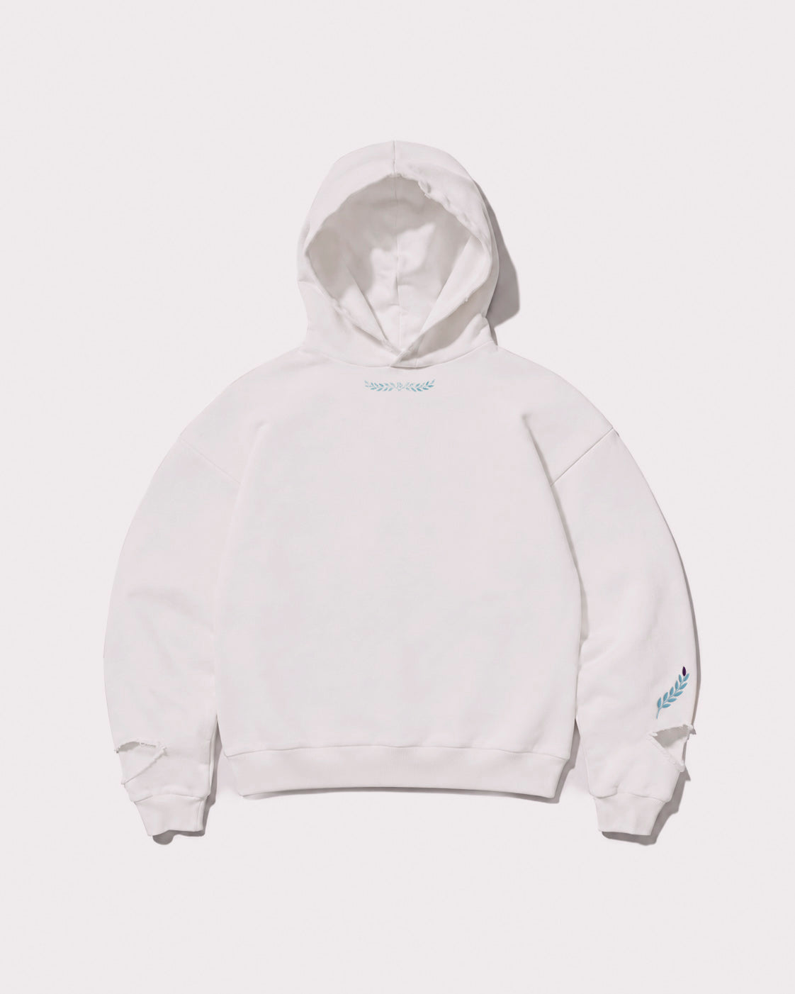 The Gride F or D Hoodie White and Blue