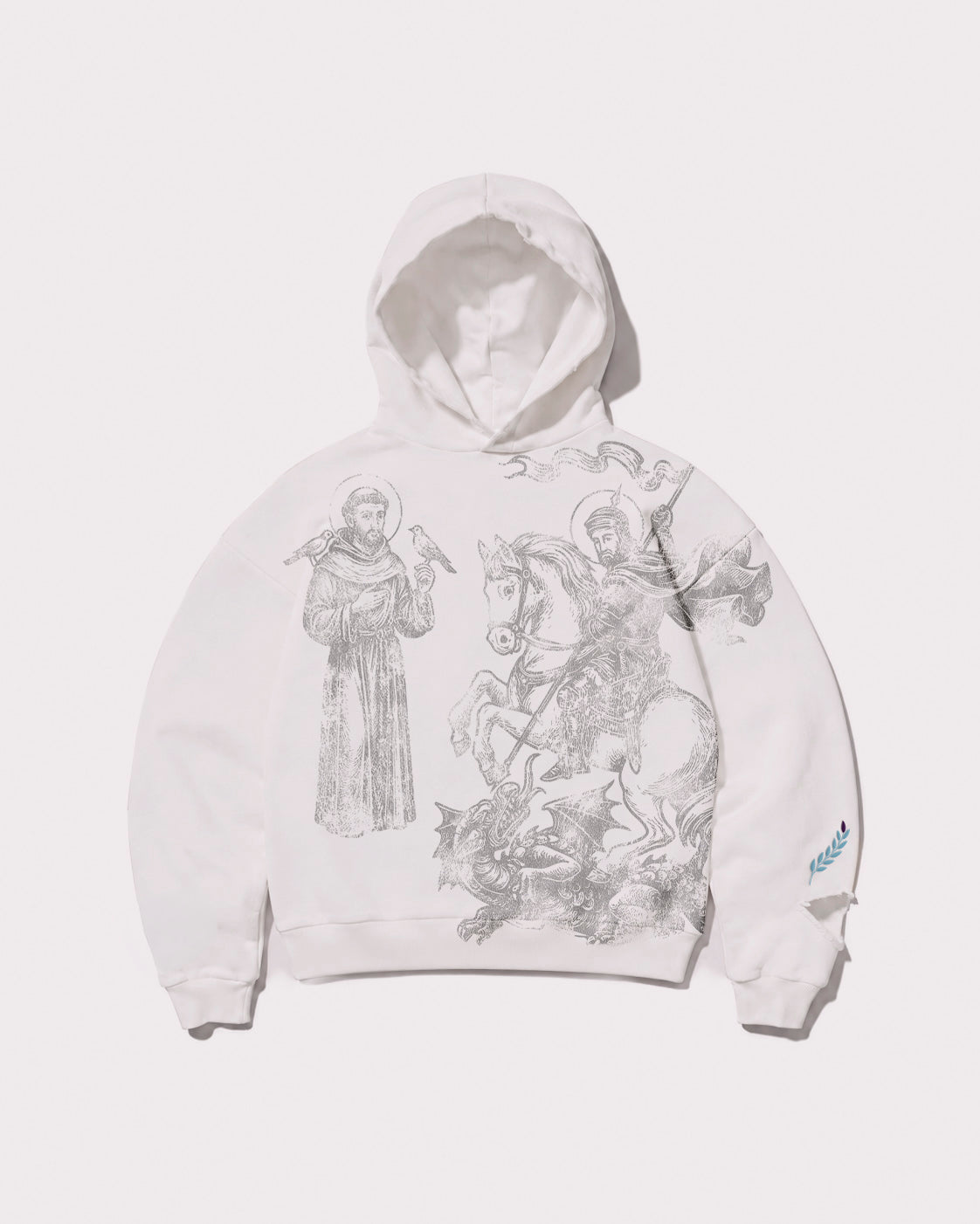 My Saints Hoodie White and Gray
