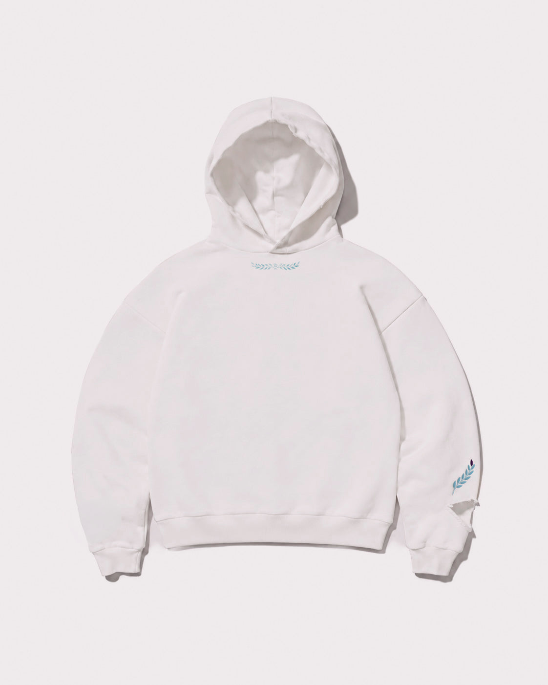 The Gride F or D Hoodie White and Blue