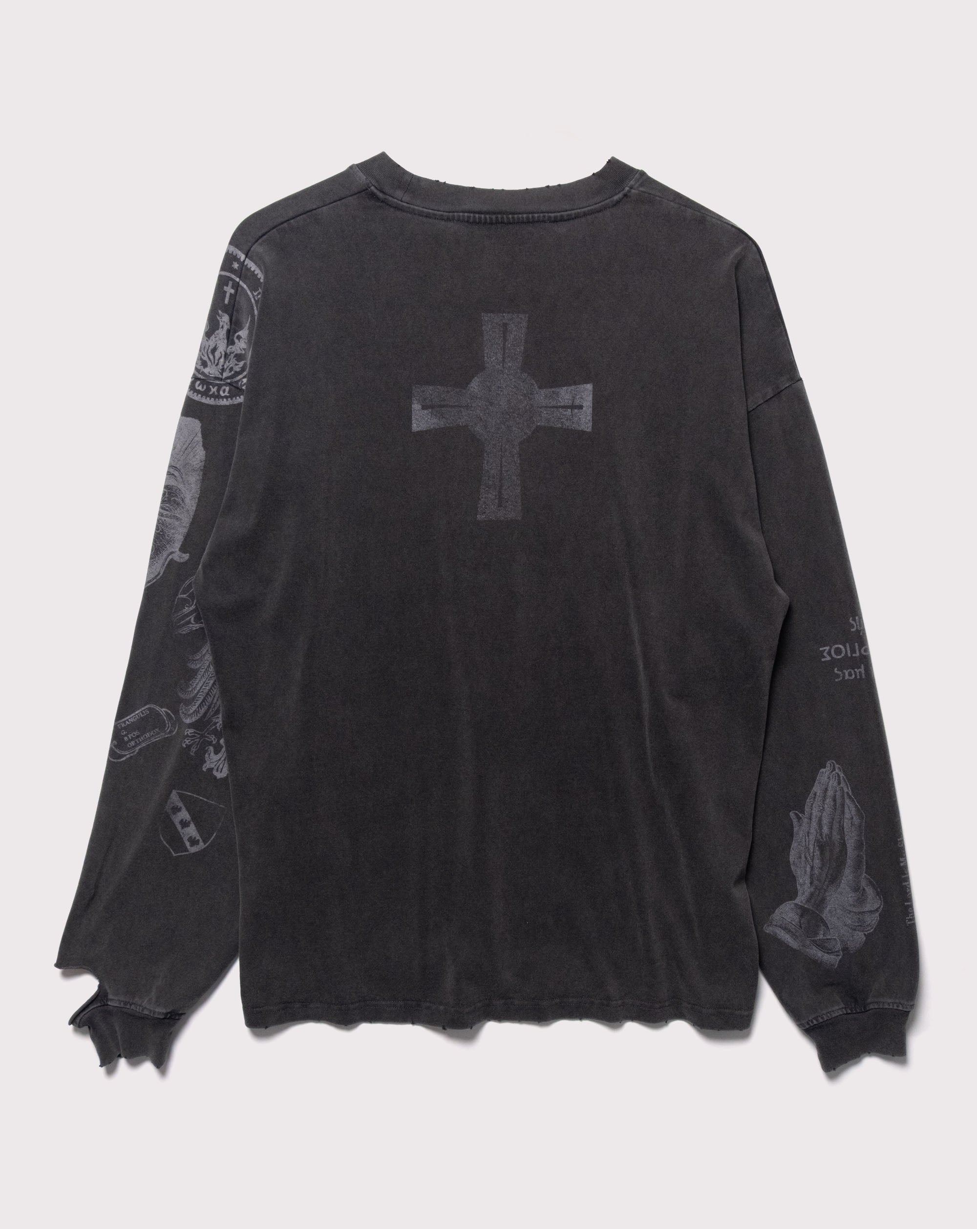 GF's Tattoo Long Sleeve T-shirt Gray