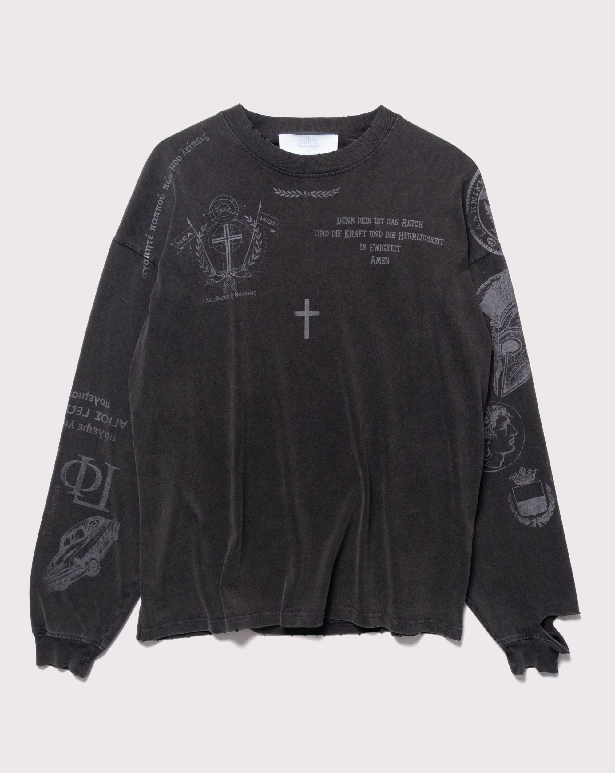 GF's Tattoo Long Sleeve T-shirt Gray
