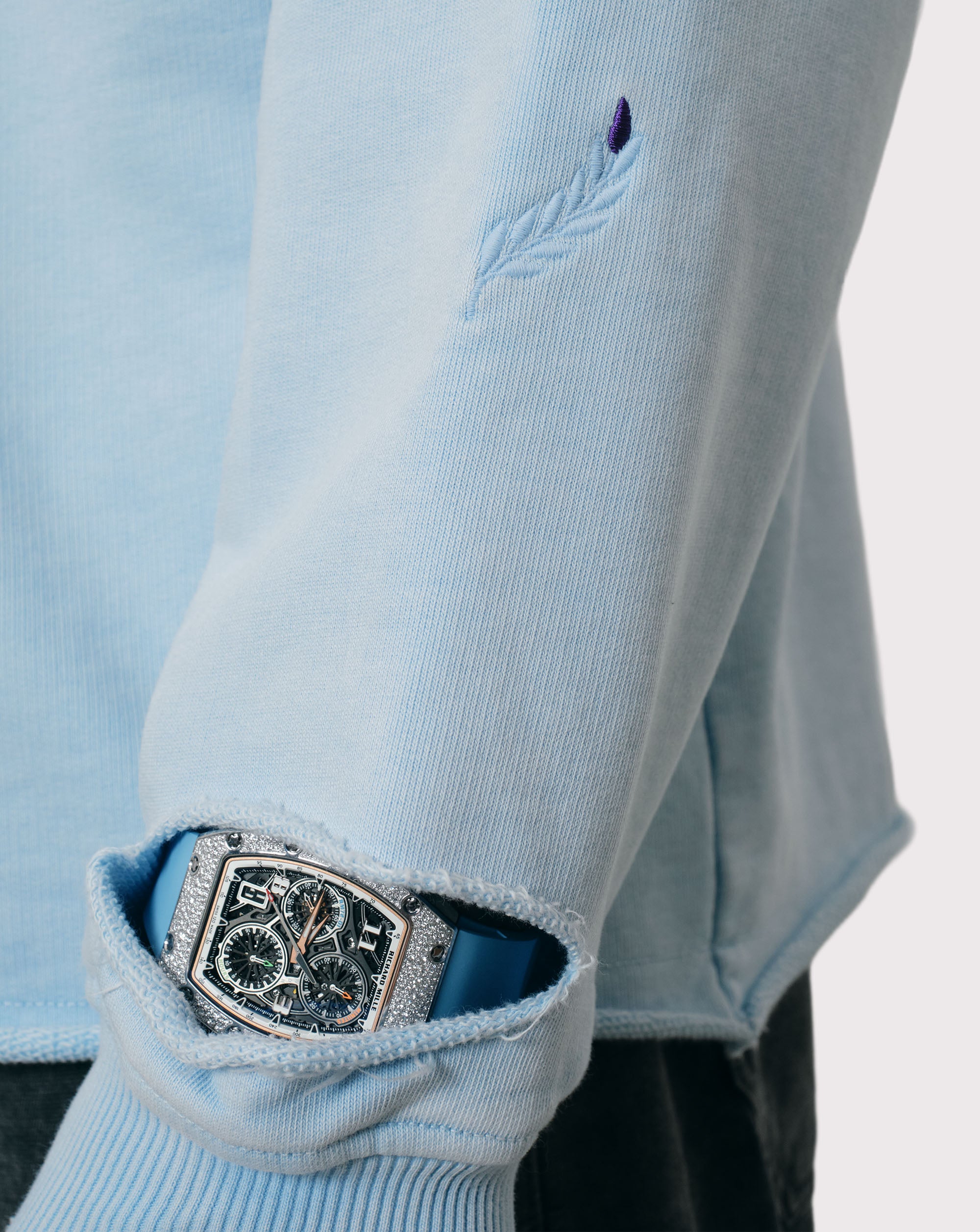 The Gride Crest Hoodie Blue