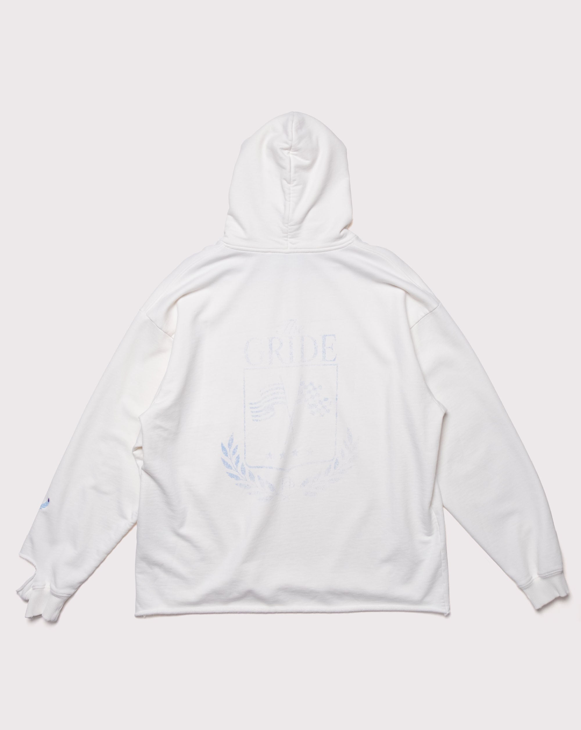 The Gride Crest Hoodie White