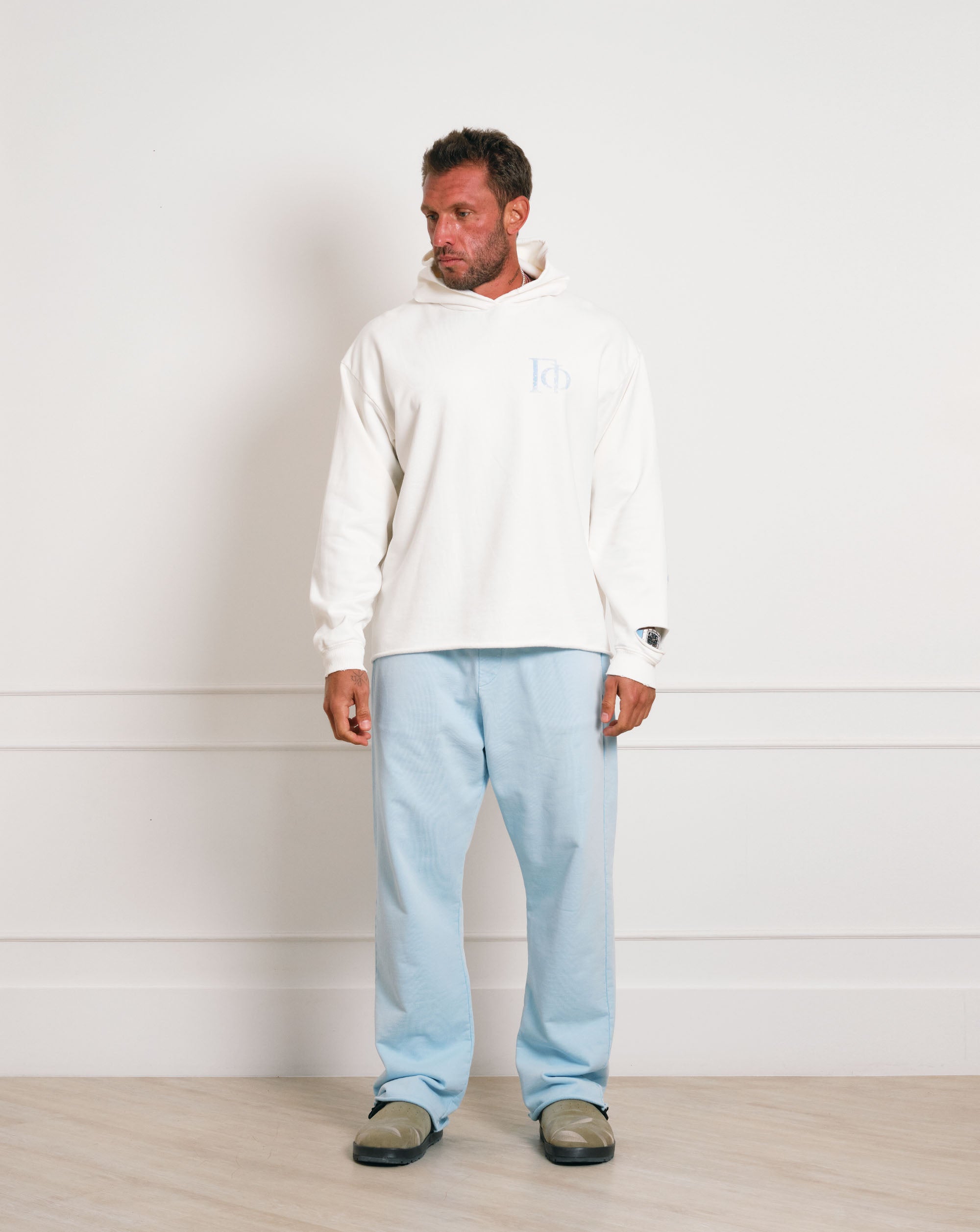 The Gride Crest Hoodie White