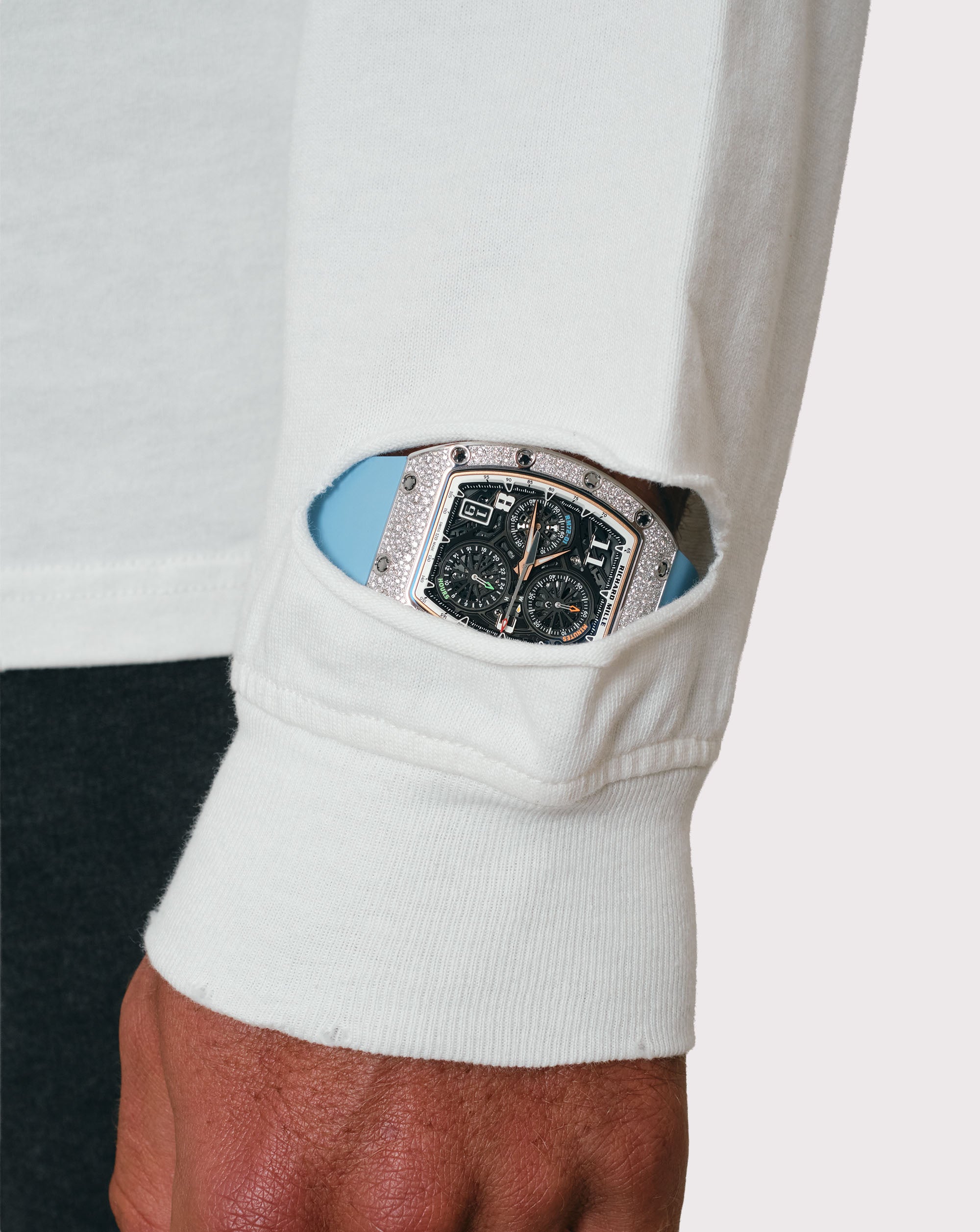 The Gride Crest Long Sleeve T-shirt White