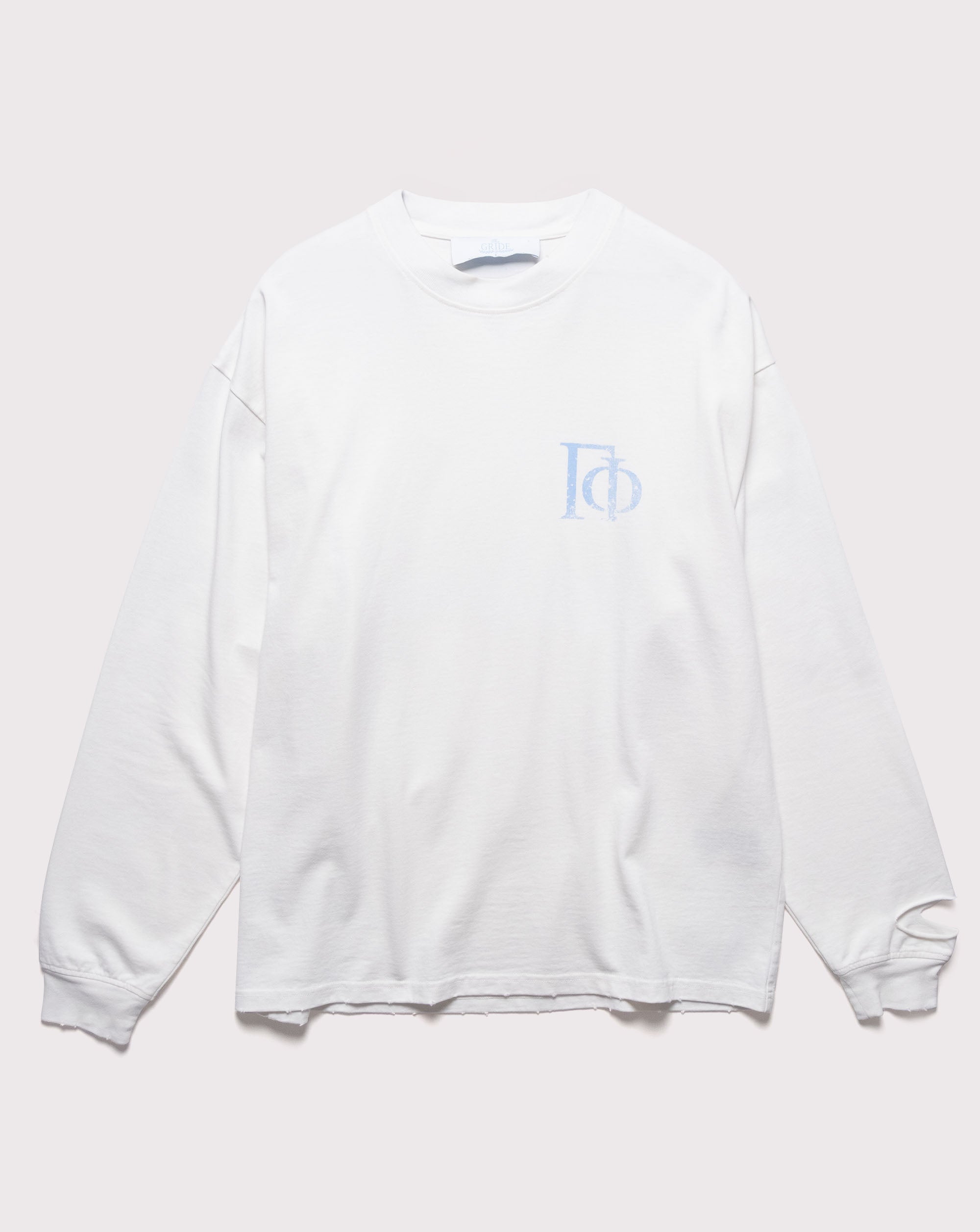 The Gride Crest Long Sleeve T-shirt White