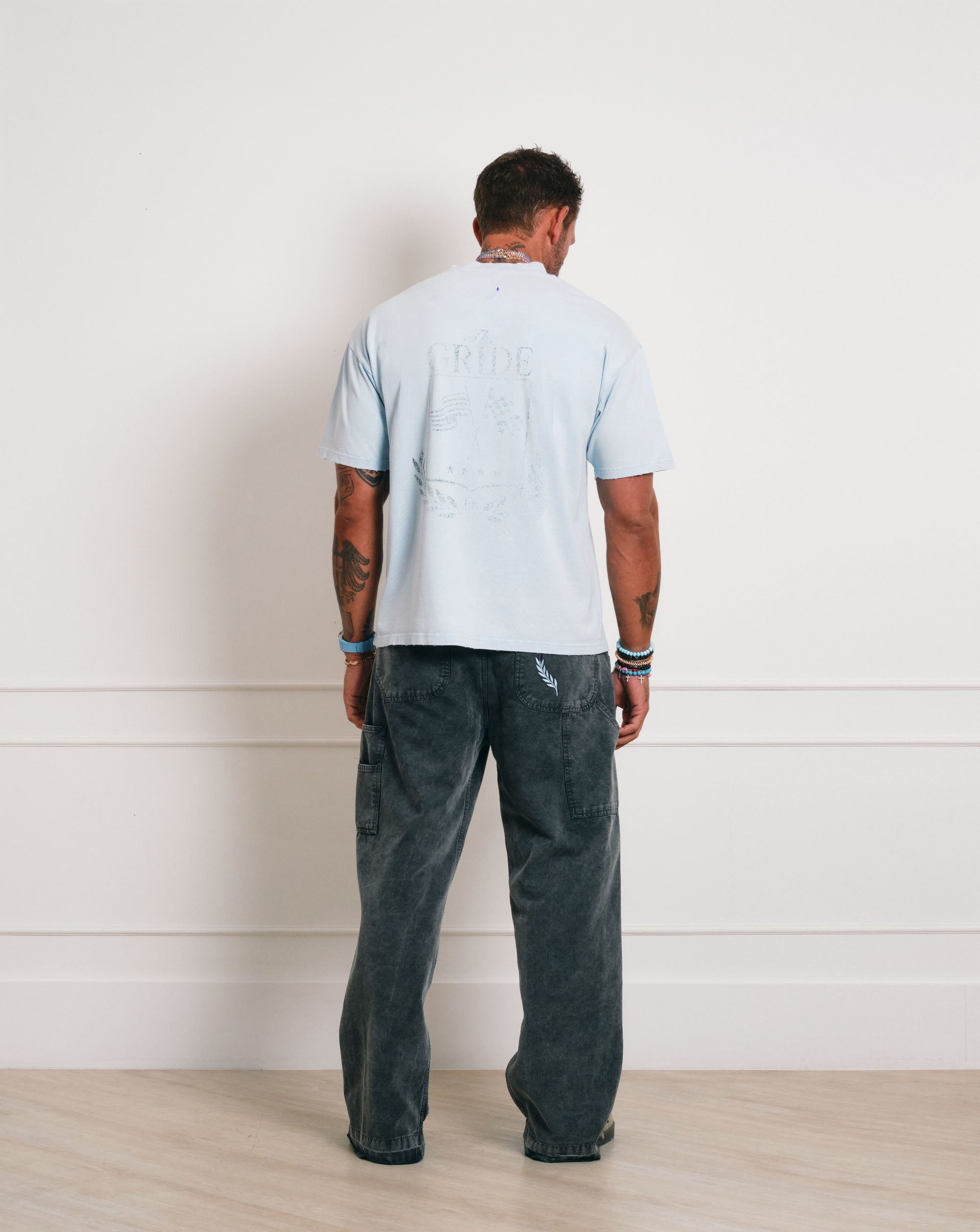 The Gride Crest T-shirt Blue