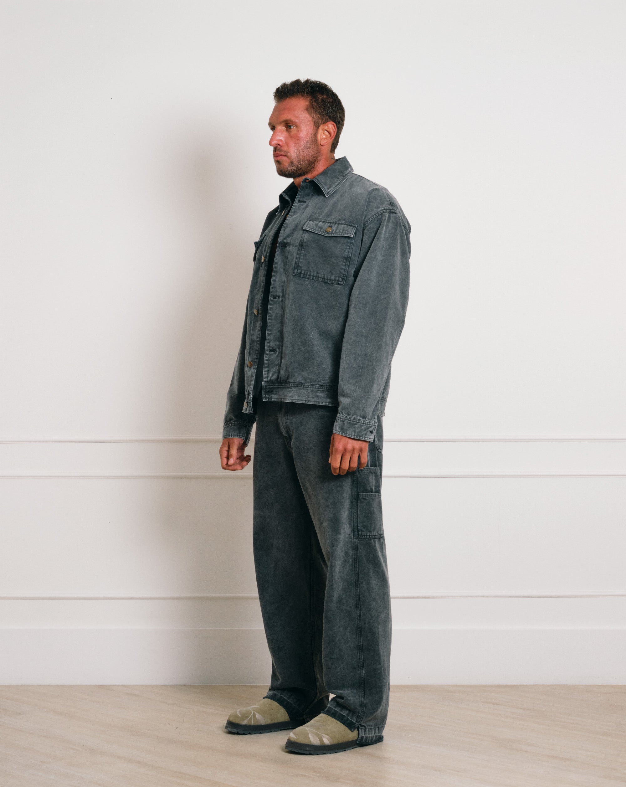 The Gride Sturdy overshirt Gray