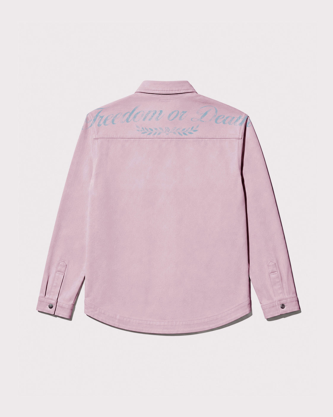 The Gride F or D overshirt Pink and Blue back view