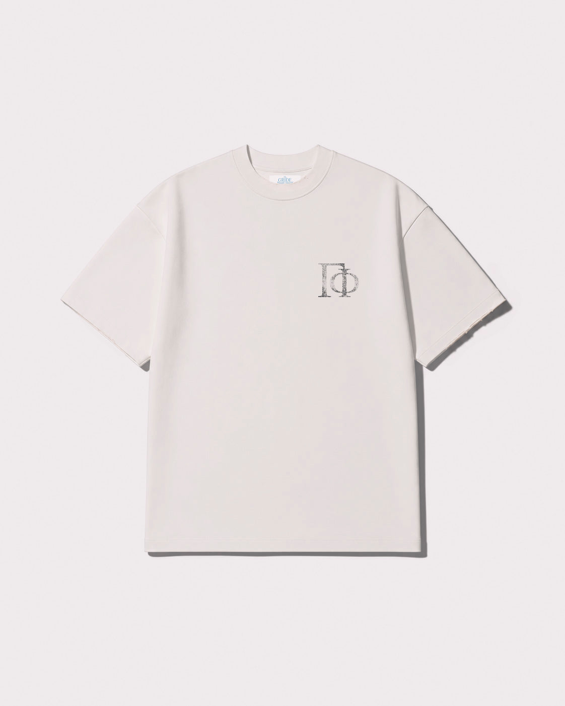 Agios Georgios T-shirt White and Gray front view