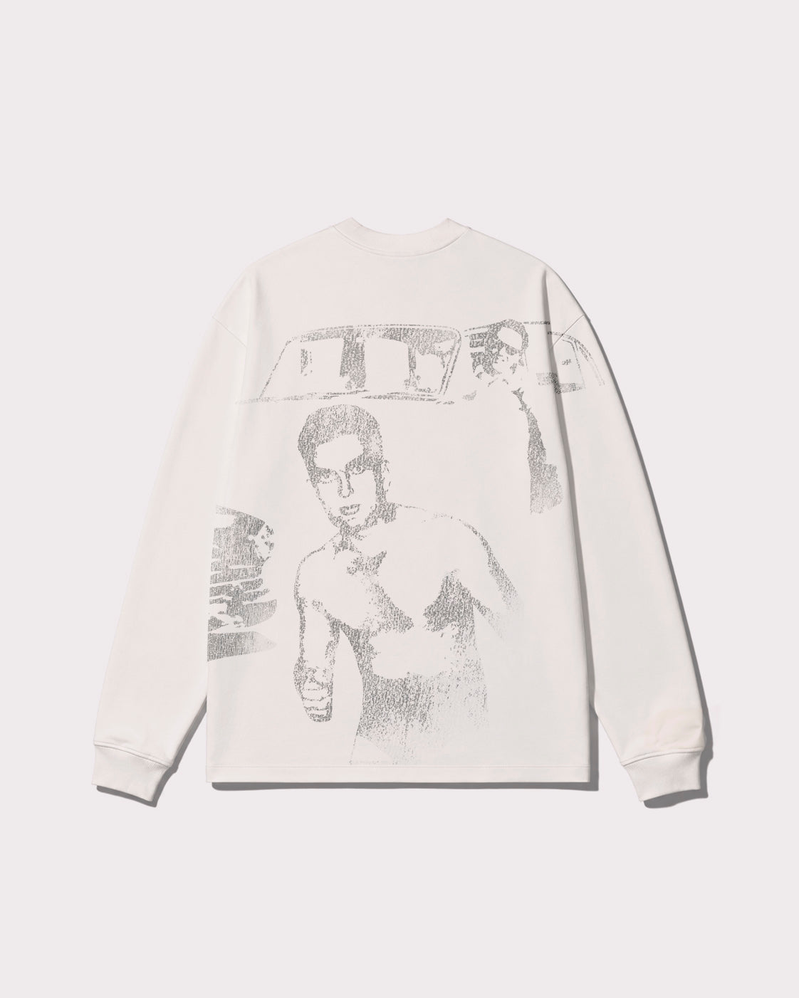 GF's Grandpa Long Sleeve T-shirt White and Gray back view