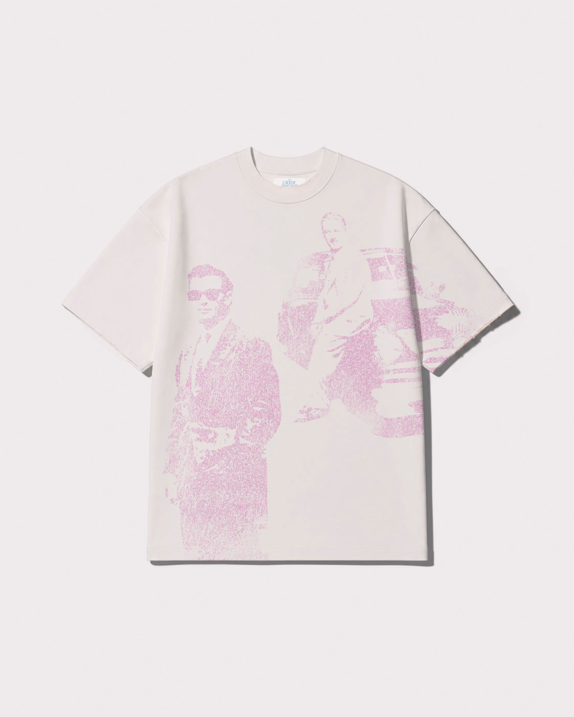 GF's Grandpa T-shirt White and Pink front view